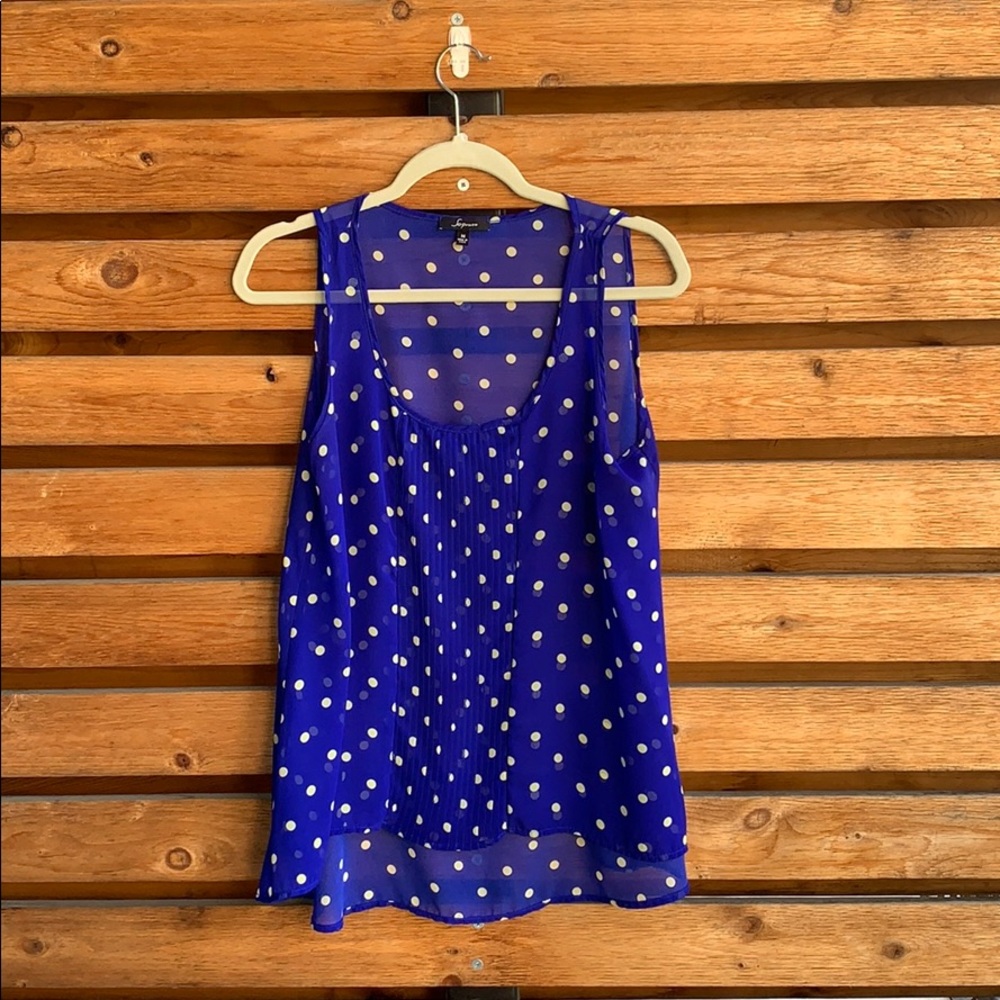 Women’s Poka dot sheer tank top